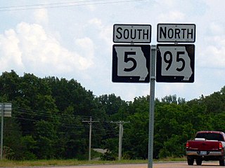 Missouri Route 95 highway in Missouri