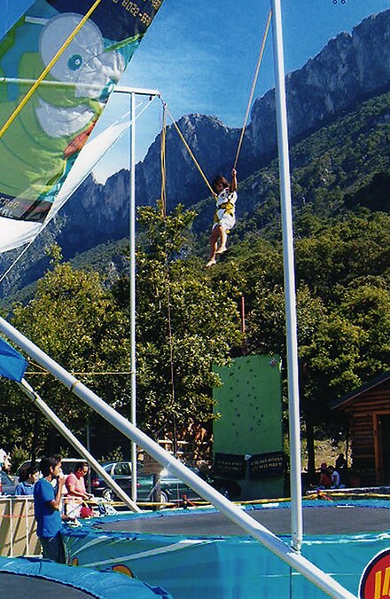 Bungee jumping at the mesa, Parque Ecologico Chipinque, Monterrey