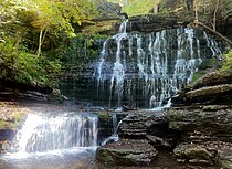 Machine Falls at Short Springs State Natural Area Machine falls in Coffee County, TN.jpg