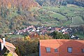 Blick nach Brettach von Burg Maienfels