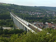 Hanover–Würzburg high-speed railway crossing the river Main north of Würzburg