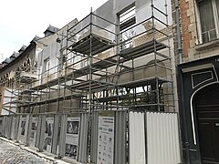 Travaux nouvelle façade de la Maison des musiciens.