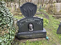 Grafsteen van Malcolm McLaren.