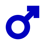 Male symbol (heavy blue).svg