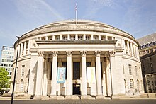 The exterior of the library Manchester Central Library England.jpg