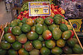 Mangos on sale at a grocery store