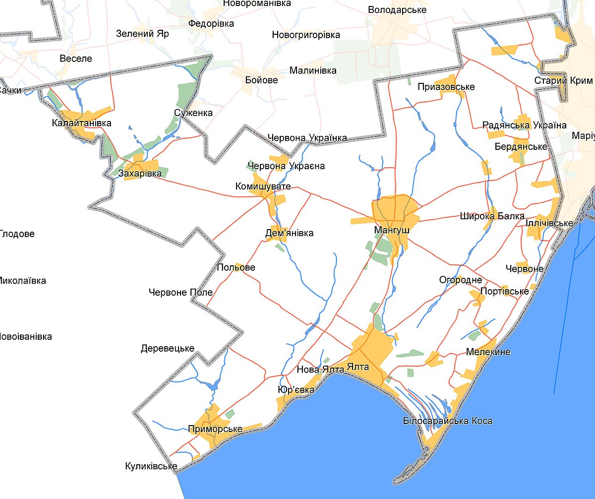 Карта мангуш донецкая область