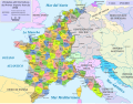 Thumbnail for File:Map administrative divisions of the First French Empire 1812-es.svg