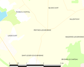 Poziția localității Perthes-lès-Brienne
