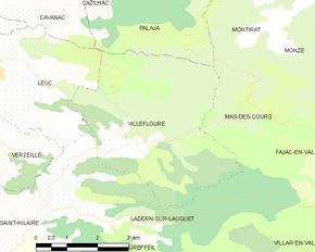 Poziția localității Villefloure