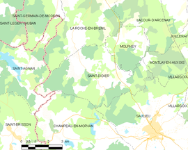 Mapa obce Saint-Didier