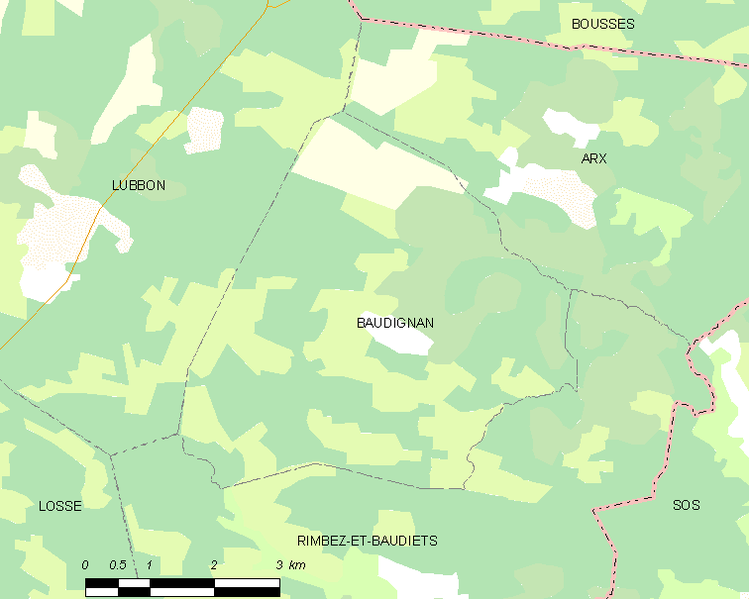 File:Map commune FR insee code 40030.png