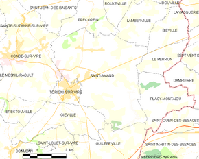 Poziția localității Saint-Amand
