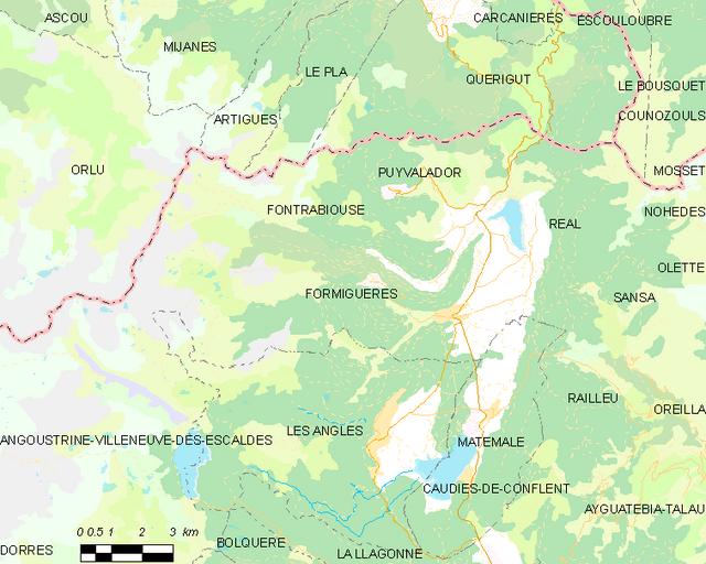 Formiguères - Localizazion