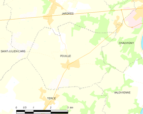 Poziția localității Pouillé