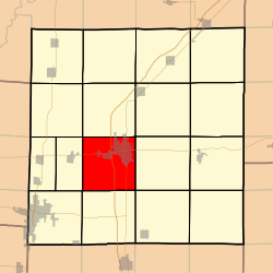 Salem Township, Marion County, Illinois.svg'yi vurgulayan harita