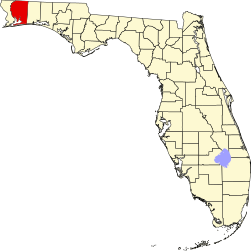 Condado de Santa Rosa - Mapa