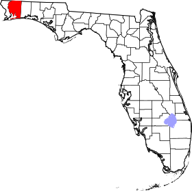 Localisation de Comté de Santa Rosa(Santa Rosa County)