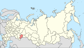 चेलियाबिन्स्क ओब्लास्तचे रशिया देशाच्या नकाशातील स्थान