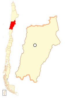 Atacama的行政範圍 ê uī-tì