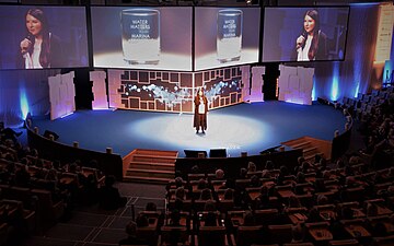Marina Abramovic på Nobel Week Dialogue 2018 på temat "Water Matters"