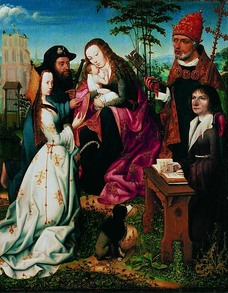 File:Master of Frankfurt - Madonna and Child with Saints and a Donor.jpg