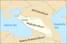 Carte de répartition de la culture de Maïkop.