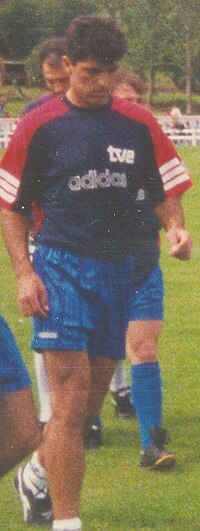 Miguel Ángel Nadal i 1994 medan han tränade med Spanien.
