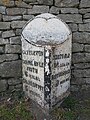 19th-century milepost outside Castleton. [2]