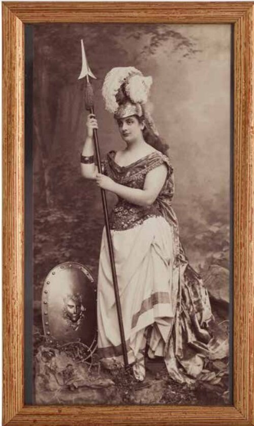 Mileva Opujic, mother of Natalija, in a costume from one of the Wagner’s operas