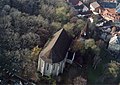 Az avasi templom légi felvétele
