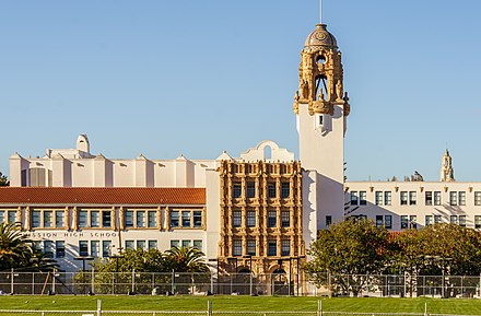 Mission High School, founded in 1890, is located in San Francisco.