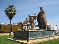 Molimento a Alifonso X de Castiella en La Puebla del Río