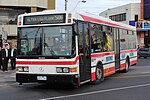 Moonee Valley Coaches bus at Moonee Ponds junction on route 506, 2012 (cropped).jpg