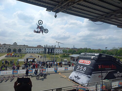 Motocross riders in Modena