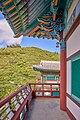 View of the Korean Buddhist Temple Mu-Ryang-Sa, March 2024.