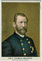 English: Tobacco card image of Captain Thomas Murphy, 8th Precinct, Brooklyn