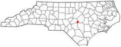Расположение Данн, Северная Каролина