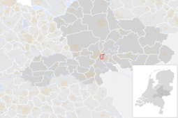 Locatie van de gemeente Westervoort (gemeentegrenzen CBS 2016)