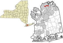 Nassau County New York eingemeindete und nicht rechtsfähige Gebiete Locust Valley hervorgehoben.svg