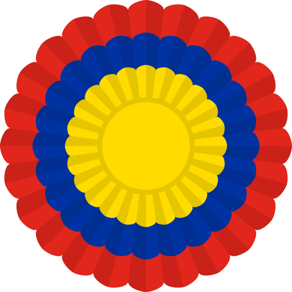 File:National Cockade of Colombia.svg