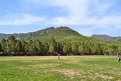 Nekka Phullai Hill of Margalla Range beside Faisal Mosque