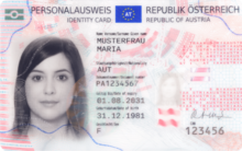 Current Austrian identity card. New Austrian ID Card (2021).png