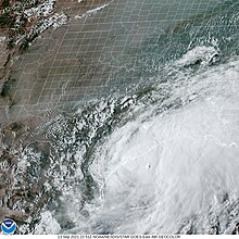 Nicholas nearing the coast of Texas on September 13. Nicholas 2021-09-13 2251Z.jpg