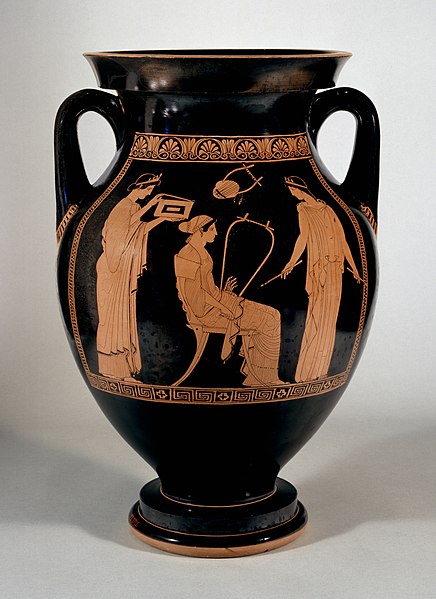 File:Niobid Painter - Red-Figure Amphora with Musical Scene - Walters 482712 - Side A.jpg