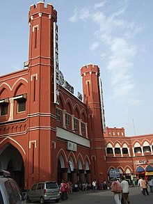 Delhi Jn station, the terminus in India