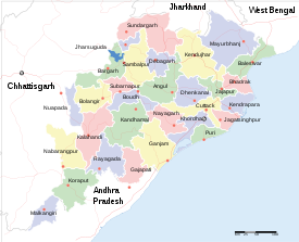 Orissa State map.svg