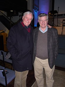 Bill Edgar and Os Guinness at the CICCU main event 2013, St Andrew the Great, Cambridge Os Guinness and Bill Edgar at CICCU 2013.JPG