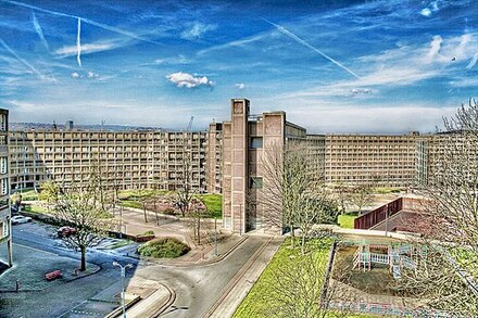 Park Hill flats, an example of 1950s and 1960s council housing estates in Sheffield