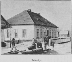 Matiční škola v obci (foto Rudolf Bruner-Dvořák cca 1891)
